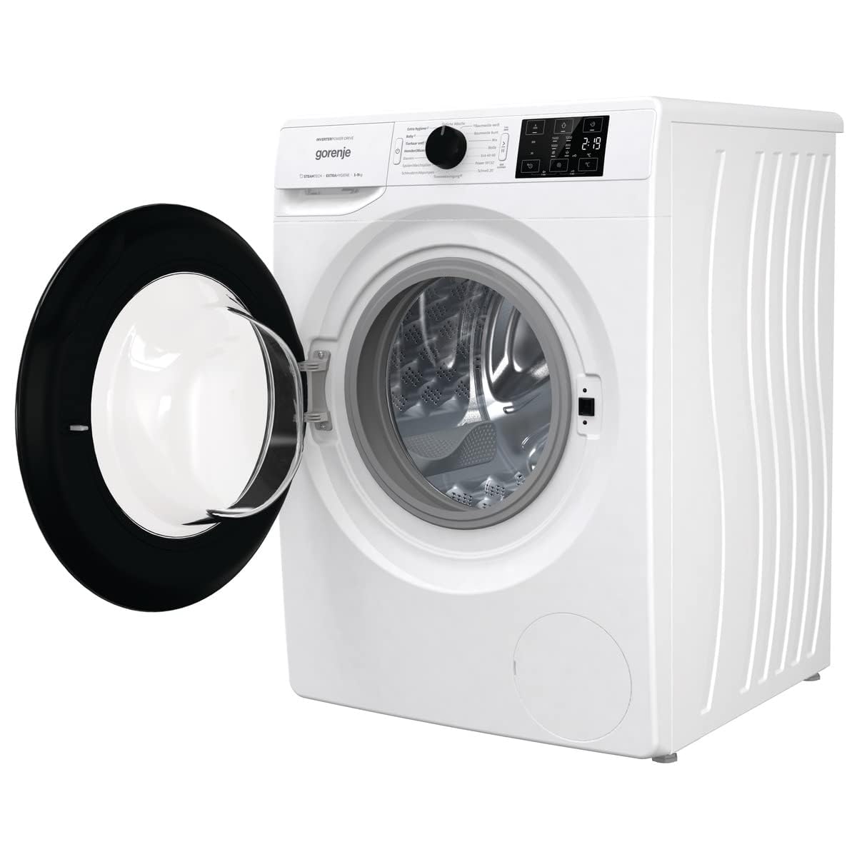 Gorenje WPAM94A1T Waschmachine mit Dampffunktion/ConnectLife / 9Kg / 1400 U/min / 15 Programme/Totaler AquaStop/Wave Active Trommel/ExtraHygiene/PowerWash/Schnell Waschgang/EEK: A-10%