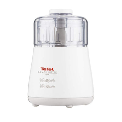 Tefal La Moulinette, Elektrischer Zerkleinerer, 1000 Watt, 500 ml, Kabelverstaufach, 4 Funktionen: Zerkleinern, Mixen, Mischen, Mahlen, DPA130, Weiß