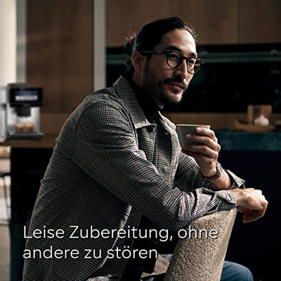 Siemens Kaffeevollautomat EQ900 TQ903D03, App-Steuerung, intuitives Full-Touch-Display, Barista-Modus, AromaBoost, Geräuschreduzierung, Premiummahlwerk, automatische Dampfreinigung, 1500 W, edelstahl