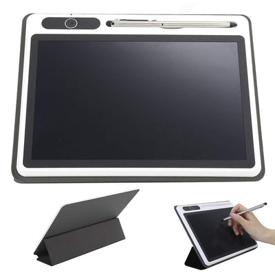 10-Zoll-LCD-Tablet-Handbemalungswerkzeug für elektronische Notizblöcke Garantierte Qualität High-Tech-Laminiertechnologie für tägliche(Black (with leather case))