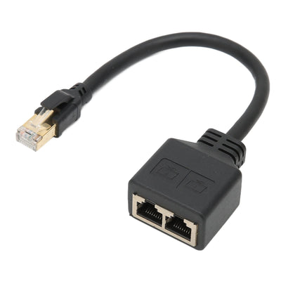 VBESTLIFE RJ45-Ethernet-Splitter, 1 Stecker auf 2 Weibliche Ports LAN-Ethernet-Splitter-Adapter für Alle Netzwerke Geeignet, Geeignet für Super Cat5, Cat5e, Cat6, Cat7