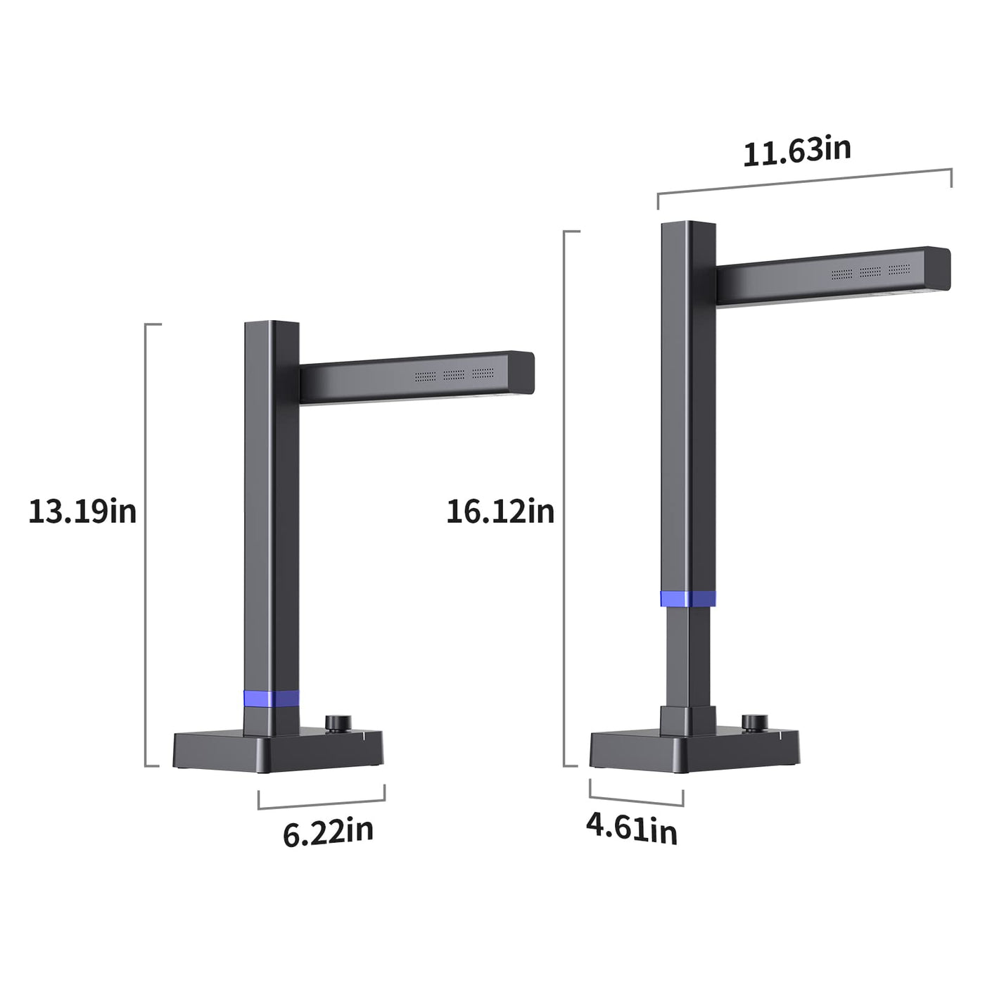 CZUR Shine Ultra Pro | Tragbarer Dokumentenscanner 24 MP Dokumentenkamera A3 Buchscanner OCR Scanner Visualizer mit Fülllicht für Home-Office Online-Lehre Windows & macOS Verfügbar