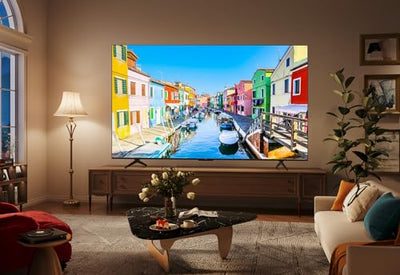 TCL 55T7B 55-Zoll QLED Pro Fernseher, 4K Ultra HD, HDR Pro, Smart TV Unterstützt von Google TV (Dolby & Atmos, Motion Clarity, Freihändige Sprachsteuerung, Kompatibel mit Google Assistant & Alexa)