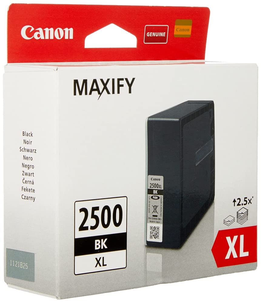 Canon Tintenpatrone schwarz Black 70,9 ml ORIGINAL für MAXIFY Drucker PGI-2500XLBK