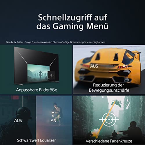 Sony BRAVIA XR, XR-55A80L, 55 Zoll Fernseher, OLED, 4K HDR 120Hz, Google TV, Smart TV, Works with Alexa, mit exklusiven PS5-Features, HDMI 2.1, Gaming-Menü mit ALLM + VRR, 24 + 12M Garantie