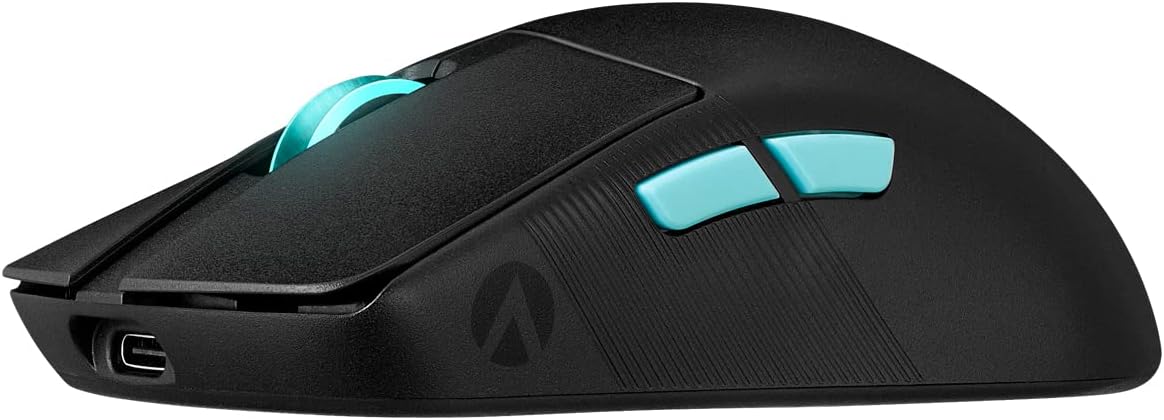 ASUS ROG Harpe Ace Aim Lab Edition RGB Gaming Maus (wireless, 2,4 GHz RF, Bluetooth, USB, optischer ROG AimPoint-Sensor 36.000 dpi, ROG Micro Switches, fünf programmierbare Tasten, Synergieprofil)