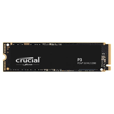 Crucial P3 500GB M.2 PCIe Gen3 NVMe Interne SSD, Bis zu 3500MB/s - CT500P3SSD8, Festkörper-Laufwerk