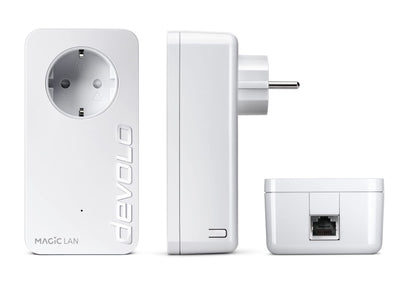 devolo Magic 1 LAN Erweiterungsadapter, LAN Powerline Adapter, bis zu 1.200 Mbit/s, 1x Gigabit LAN Anschluss, ideal für Homeoffice, dLAN 2.0, weiß