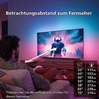 Philips Ambilight TV | 55PUS8808/12 | 139 cm (55 Zoll) 4K UHD LED Fernseher | 120 Hz | HDR | Dolby Vision | Google TV | VRR | WiFi | Bluetooth | DTS:X | Sprachsteuerung | Anthrazitfarbener Rahmen