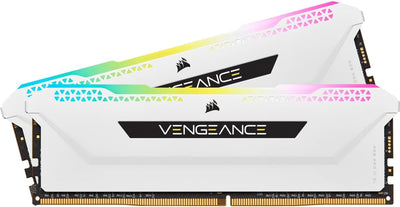 Corsair VENGEANCE RGB PRO SL 32GB (2x16GB) DDR4 3600 (PC4-28800) C18 1.35V Desktop Memory - Weiß