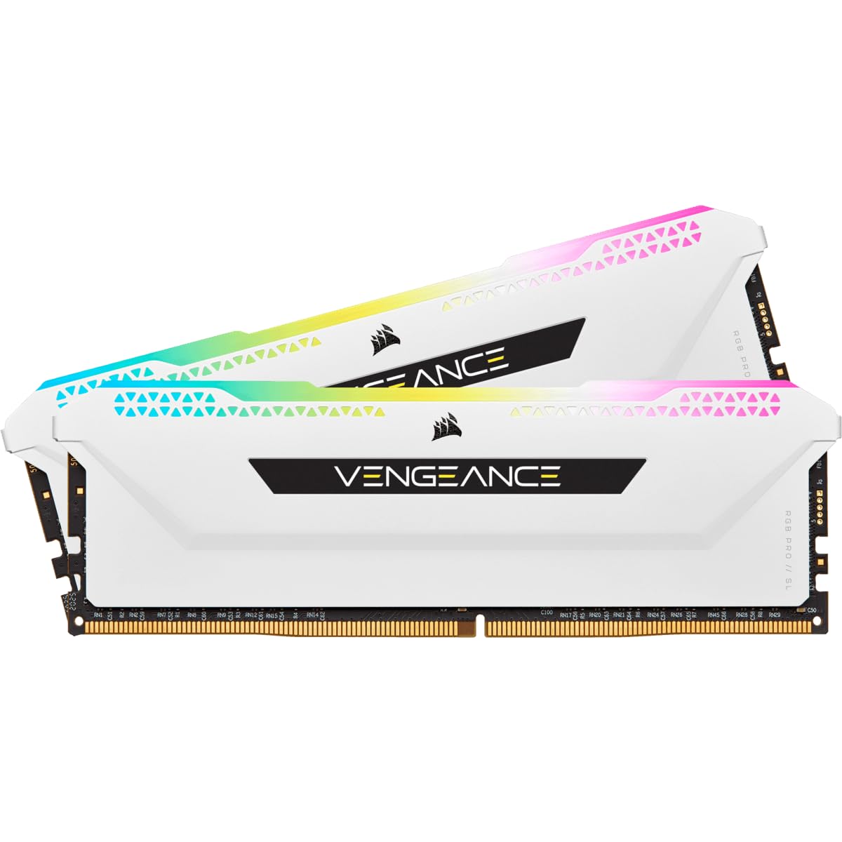 Corsair VENGEANCE RGB PRO SL 32GB (2x16GB) DDR4 3600 (PC4-28800) C18 1.35V Desktop Memory - Weiß