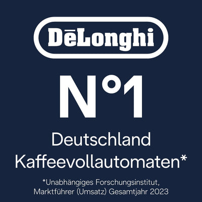 De'Longhi Rivelia EXAM440.55.W Kaffeevollautomat mit LatteCrema Milchsystem, Wechselbarer Bohnenbehälter, 16 Kaffee- & Milchgetränke auf Knopfdruck, Extra-Shot-Funktion, 3,5" Touch-Display, Weiß