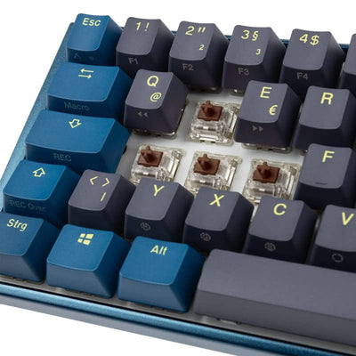 Ducky One 3 Daybreak - Mechanische Gaming Tastatur Deutsches Layout im SF-Format (65% Keyboard) mit Cherry MX Brown Switches, Hot-Swap-fähig (Kailh-Sockeln) und RGB-Beleuchtung