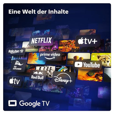 Philips Ambilight 55OLED809 4K OLED Smart TV - 55-Zoll Display mit P5 AI Perfect Picture, Ultra HD Google TV, Dolby Vision und Dolby Atmos Sound - Funktioniert mit Alexa und Google Sprachassistent