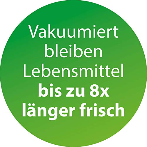 CASO VC10 Vakuumierer - Vakuumiergerät, Lebensmittel bis zu 8x länger frisch, 30cm lange & stabile Schweißnaht, Stiftung Warentest Testsieger (01/2018), inkl. 10 Profi-Folienbeutel