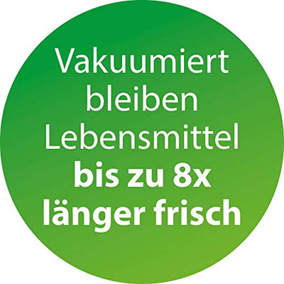 CASO VC10 Vakuumierer - Vakuumiergerät, Lebensmittel bis zu 8x länger frisch, 30cm lange & stabile Schweißnaht, Stiftung Warentest Testsieger (01/2018), inkl. 10 Profi-Folienbeutel