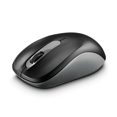 Hama kabellose Maus für Links- und Rechtshänder (3 Tasten, 2,4 Ghz, mit USB-Nanoempfänger, 1600 dpi, optische Maus, für Notebook und PC) anthrazit / schwarz