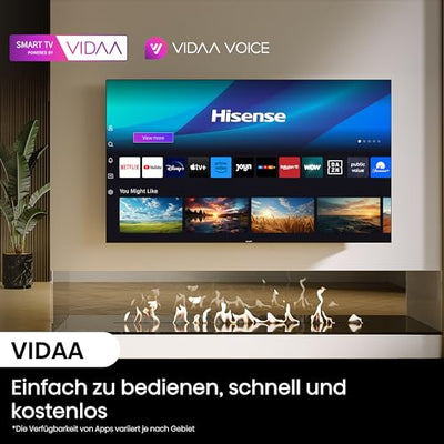 Hisense 50U6NQ 126 cm (50 Zoll) Fernseher 4K Mini LED ULED HDR Smart TV, 60Hz, HDMI 2.0, Game Mode Plus, Dolby Vision & Atmos, Bluetooth, Alexa Built-in, Anthrazit, [2024]