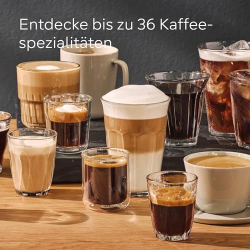 Siemens Kaffeevollautomat EQ700 classic TP715D01, App-Steuerung, Cold Brew, intuitives Full-Touch-Display, bis zu 10 individ. Kaffeekreationen als Favoriten, autom. Dampfreinigung, 1500 W, grau-silber