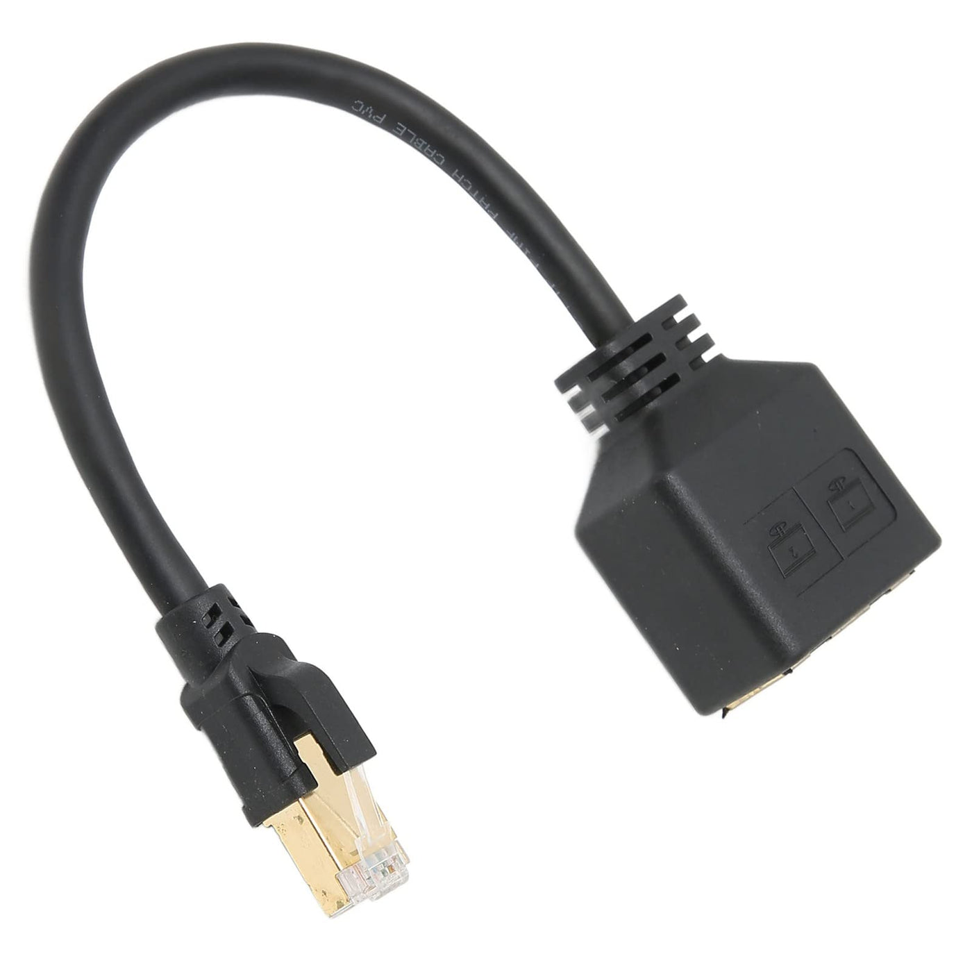 VBESTLIFE RJ45-Ethernet-Splitter, 1 Stecker auf 2 Weibliche Ports LAN-Ethernet-Splitter-Adapter für Alle Netzwerke Geeignet, Geeignet für Super Cat5, Cat5e, Cat6, Cat7