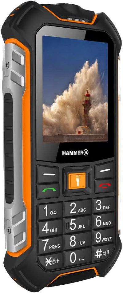 Hammer H Power LTE Handy ohne Vertrag,2.4 Zoll Farbdisplay & Basalt Outdoor Handy ohne Vertrag, 2.4 Zoll Farbdisplay