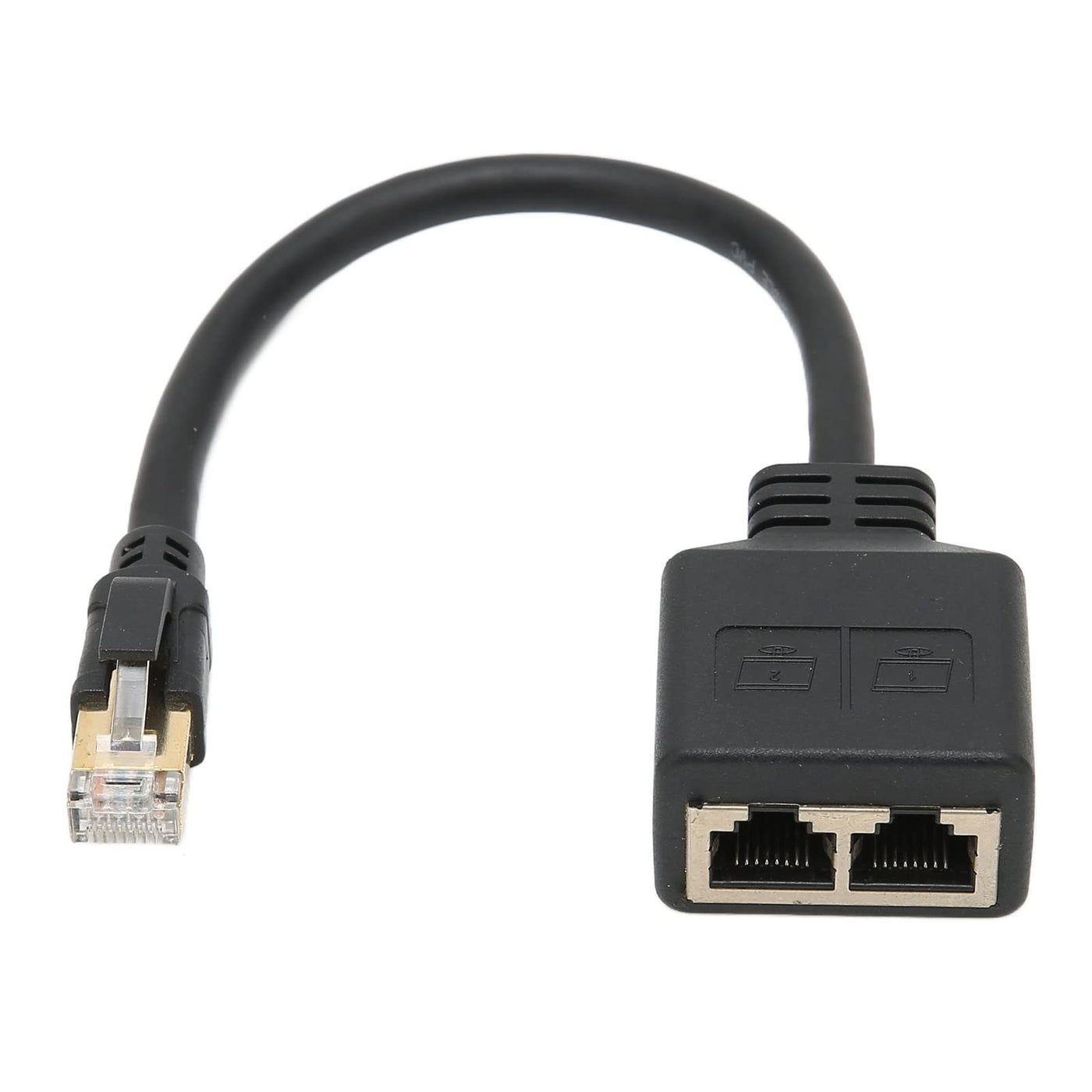 VBESTLIFE RJ45-Ethernet-Splitter, 1 Stecker auf 2 Weibliche Ports LAN-Ethernet-Splitter-Adapter für Alle Netzwerke Geeignet, Geeignet für Super Cat5, Cat5e, Cat6, Cat7