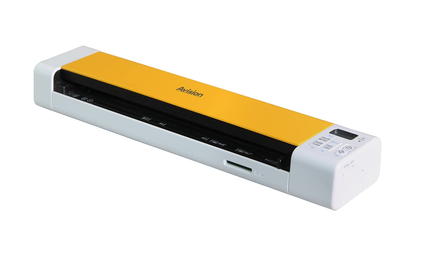 Avision Meta 20 Mobiler Scanner| DIN A4 | Ideal für Papier, Plastikausweise, Fotos | USB 2.0 | WLAN | Scan-Geschw. 8 sec. | 600dpi | Twain | ButtonManager | Akku | 32GB SD Karte