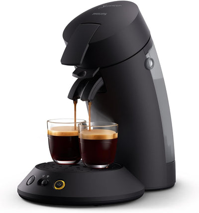 PHILIPS Senseo Original Plus Kaffeepadmaschine – Coffee Boost Technologie, Kaffeestärkewahl, 0,7 L Wassertank, Direktstart- und Abschaltfunktion, Zwei-Tassen-Funktion, Sanfte Crema (CSA210/10)