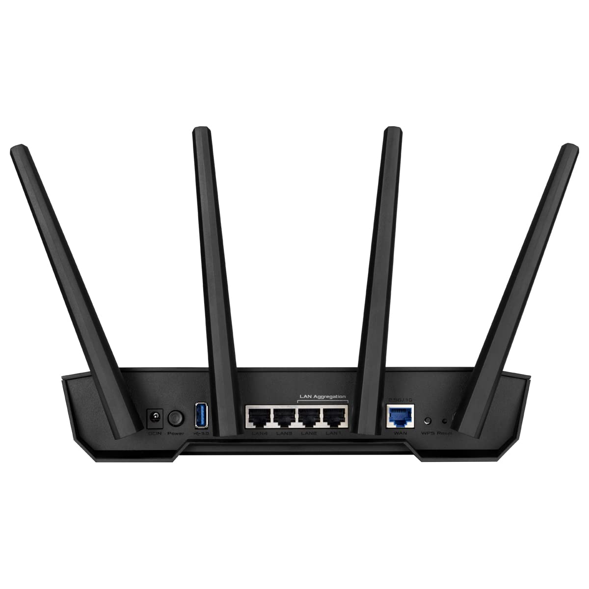 ASUS TUF Gaming AX3000 V2 Dual Band WLAN kombinierbarer Router (Tethering als 4G und 5G Router-Ersatz, WiFi 6, bis zu 3000 Mbit/s, Mobile Game Mode, 2,5Gbit/s Port, AiMesh, AiProtection Pro)