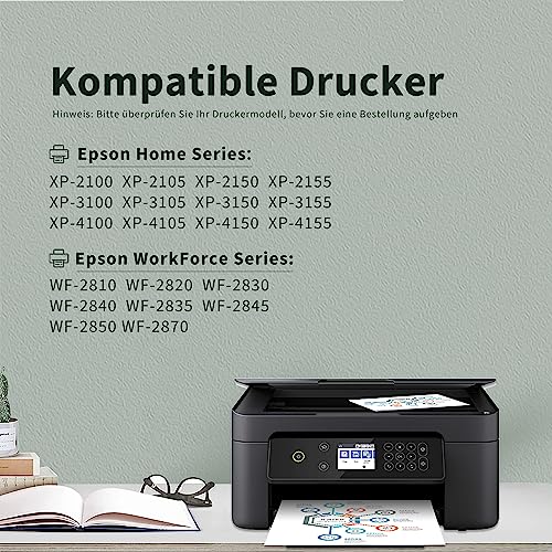 Greenjob 603XL Druckerpatronen für Epson 603 Tintenpatronen Kompatibel mit Epson Expression Home XP-2100 XP-2105 XP-3100 XP-3105 XP-4100 XP-4155 Workforce WF-2810 WF-2830 WF-2835 WF-2850 (10er-Pack)