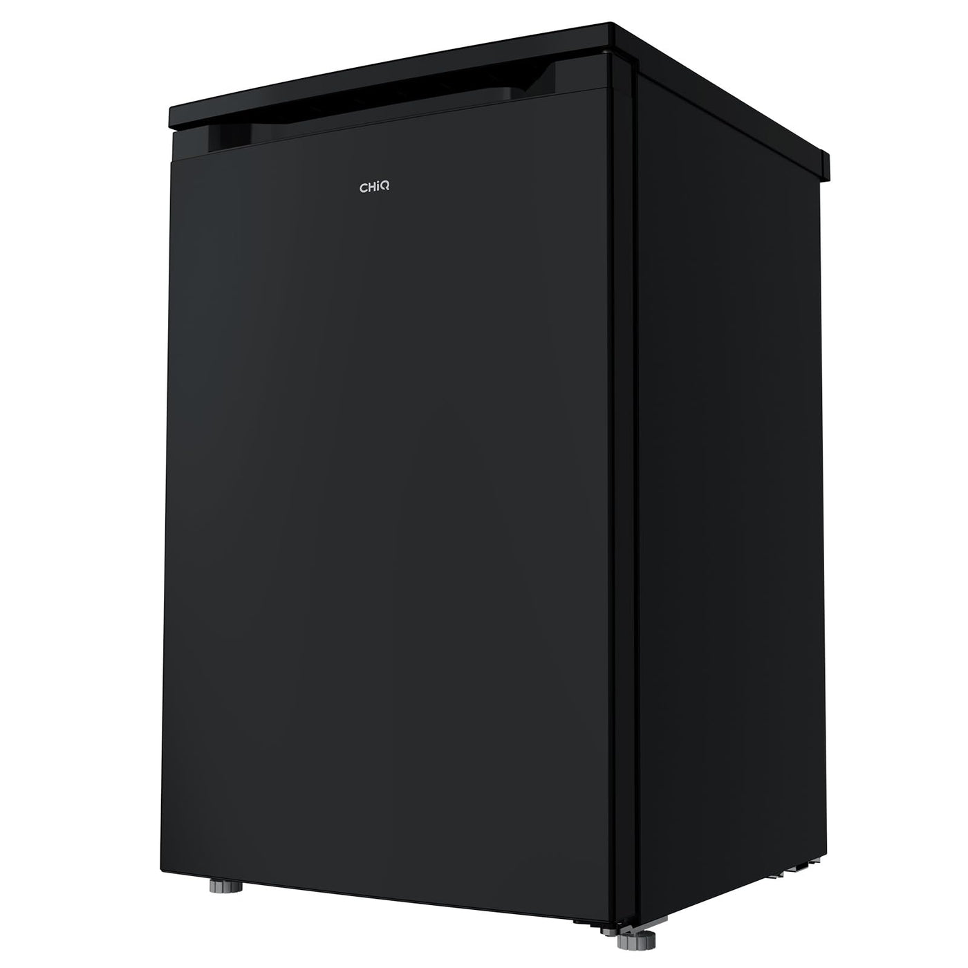 CHIQ CTT107BC Kühlschrank Klein 107 Liter, Höhe 84cm, Tiefe 55cm, Platzbedarf nur 0,3 ㎡, Mikro-Gefrierfach, Vario Box, 7 Temperaturregelstufen, geräuscharm, 87 kWh/Jahr, Schwarz