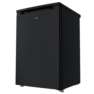 CHIQ CTT107BC Kühlschrank Klein 107 Liter, Höhe 84cm, Tiefe 55cm, Platzbedarf nur 0,3 ㎡, Mikro-Gefrierfach, Vario Box, 7 Temperaturregelstufen, geräuscharm, 87 kWh/Jahr, Schwarz