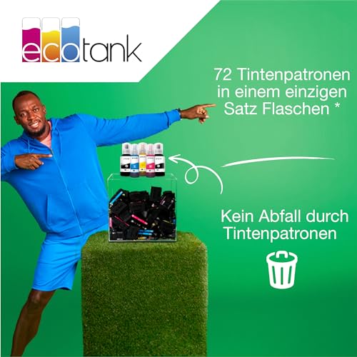 EcoTank ET-2856 A4-Multifunktions-Wi-Fi-Tintentankdrucker, mit einem im Lieferumfang enthaltenen Vorrat an Tinten bis zu 3 Jahren