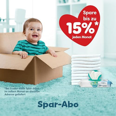 Pampers Baby Windeln Pants Größe 5 (12-17kg) Premium Protection, Junior mit Stop- und Schutz Täschchen, MONATSBOX, 144 Höschenwindeln