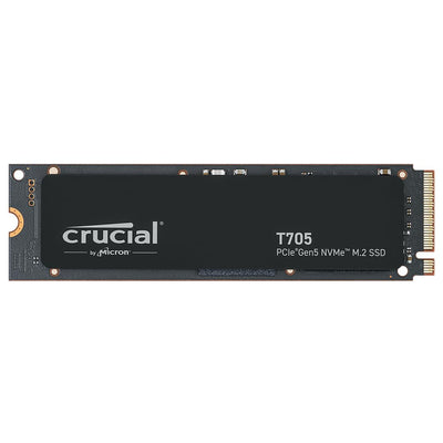 Crucial T705 4TB SSD PCIe Gen5 NVMe M.2 Interne SSD, bis zu 14.100MB/s, Microsoft DirectStorage, PCIe 4.0 abwärtskompatibel, Solid State Drive - CT4000T705SSD3