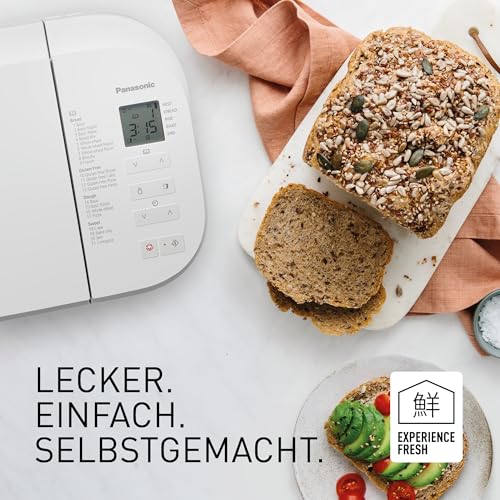 Panasonic SD-B2510WXE Brotbackautomat, 1.1 kilograms, Weiss