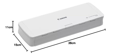 Canon Scanner imageFORMULA R10 Mobiler Scanner | Dokumentenscanner | Duplex Scanner | USB Kabel | Bis zu 12 Seiten pro Min | 20 Blatt Einzug | CaptureOnTouch Lite Software I OCR | durchsuchbare PDF