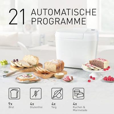 Panasonic SD-B2510WXE Brotbackautomat, 1.1 kilograms, Weiss