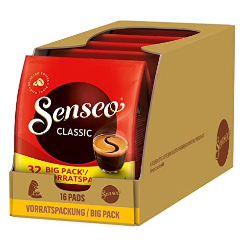 Senseo Pads Classic - Kaffee RA-zertifiziert - 5 Vorratspackungen x 32 Kaffeepads