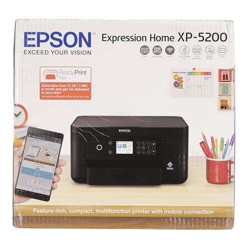 Epson Expression XP-5200 A4 kabelloser Multifunktionstintenstrahldrucker inkl. kostenloser Tinte für 3 Monate* bei ReadyPrint Flex-Abo