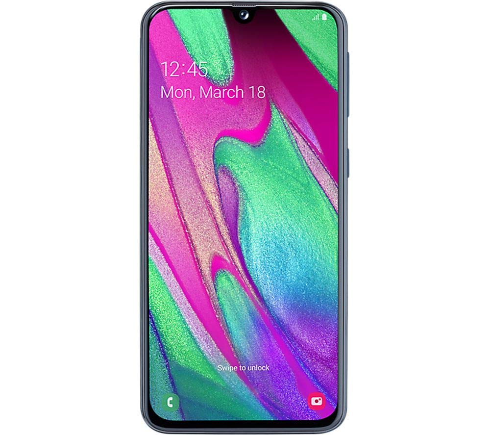 Samsung Galaxy A40 Smartphone (15.0cm (5.9 Zoll) 64GB interner Speicher, 4GB RAM, Dual SIM, White) - Deutsche Version