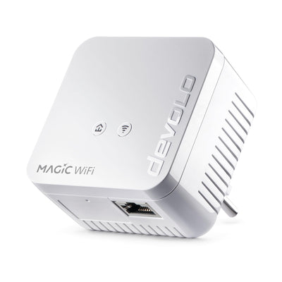 devolo Magic 1 WiFi mini Erweiterungsadapter, WLAN Powerline Adapter, bis zu 1.200 Mbit/s, WLAN Verstärker, 1x LAN Anschluss, dLAN 2.0, weiß