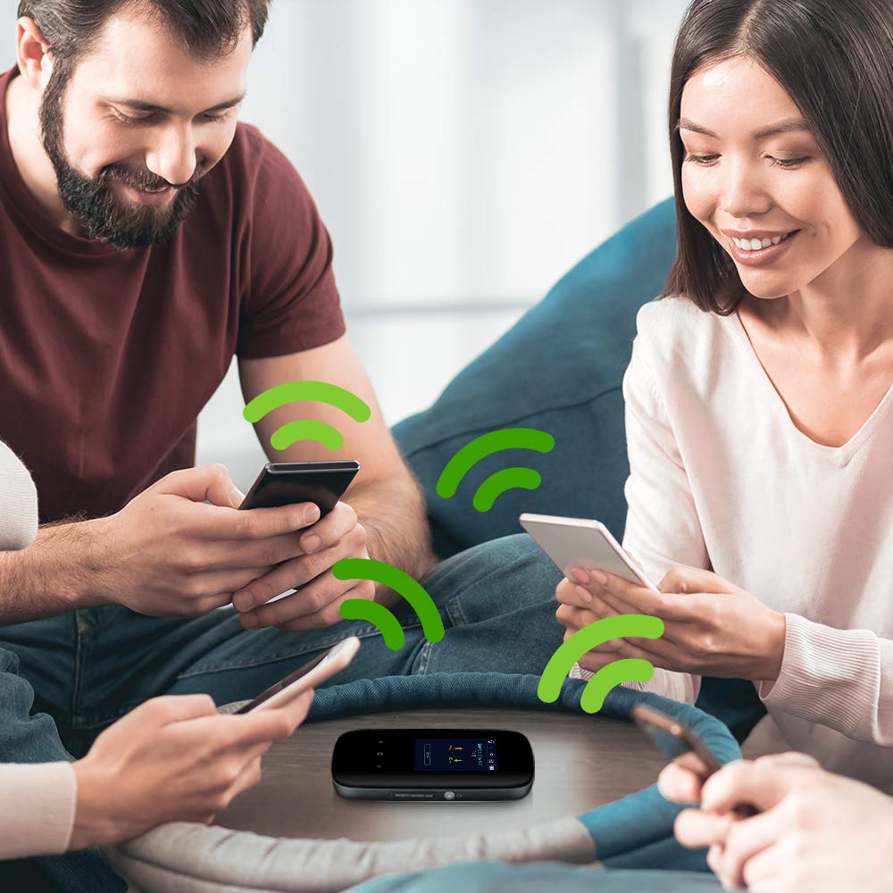 Zyxel 4G LTE-A Mobile WiFi Hotspot, Download-Geschwindigkeit bis zu 300 Mbit/s, Dual-Band WLAN für bis zu 32 Geräte, Akkulaufzeit für den ganzen Tag [LTE2566-M634]