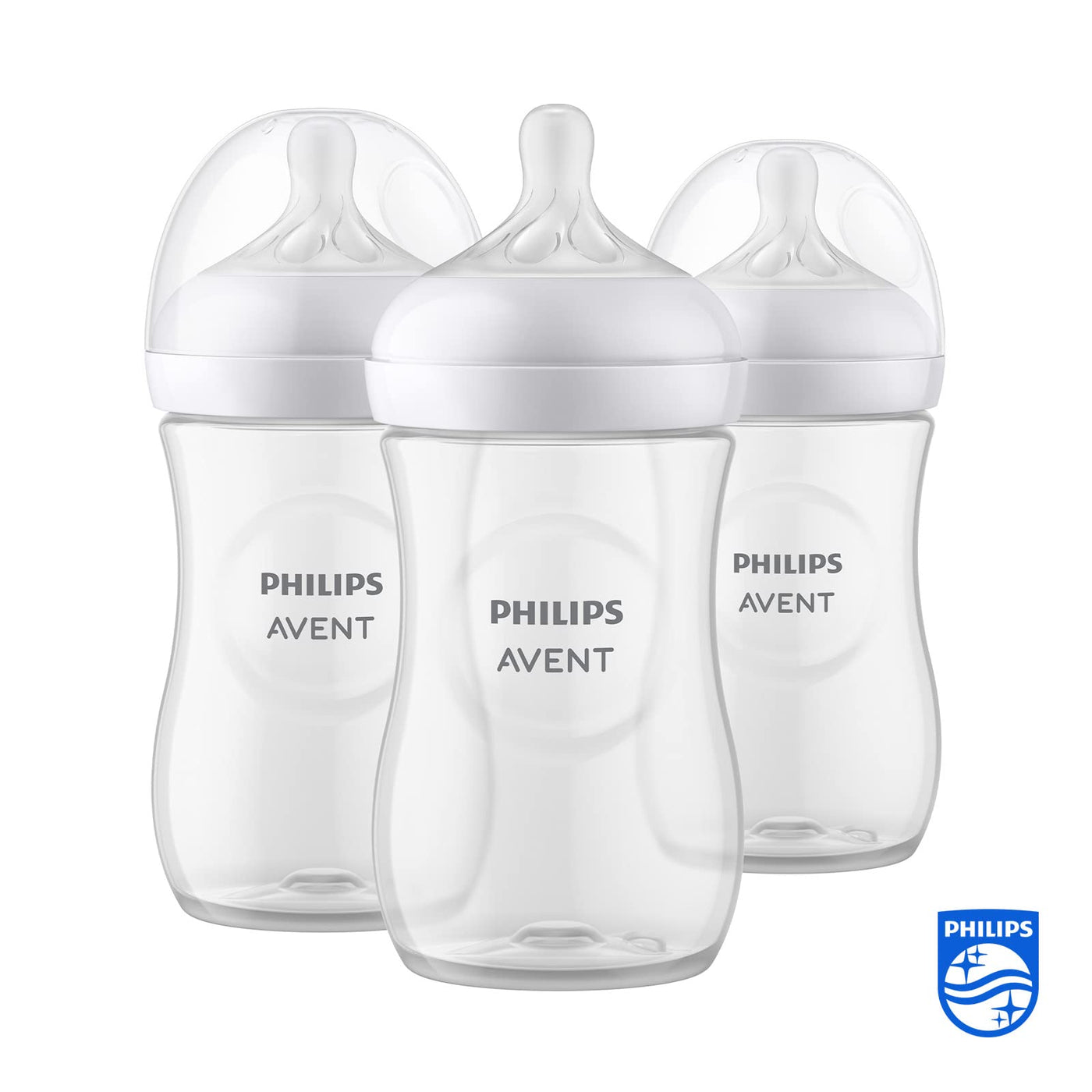 Philips Avent Babyflaschen Natural Response – 3x Babyflaschen, 260 ml, für Neugeborene ab 1 Monat, BPA-frei (Modell SCY903/03)