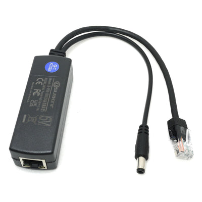 DSLRKIT Aktiver PoE-Splitter, DC 5 V, 2,4 A, Power Over Ethernet, 802.3af, 5,5 x 2,1 mm