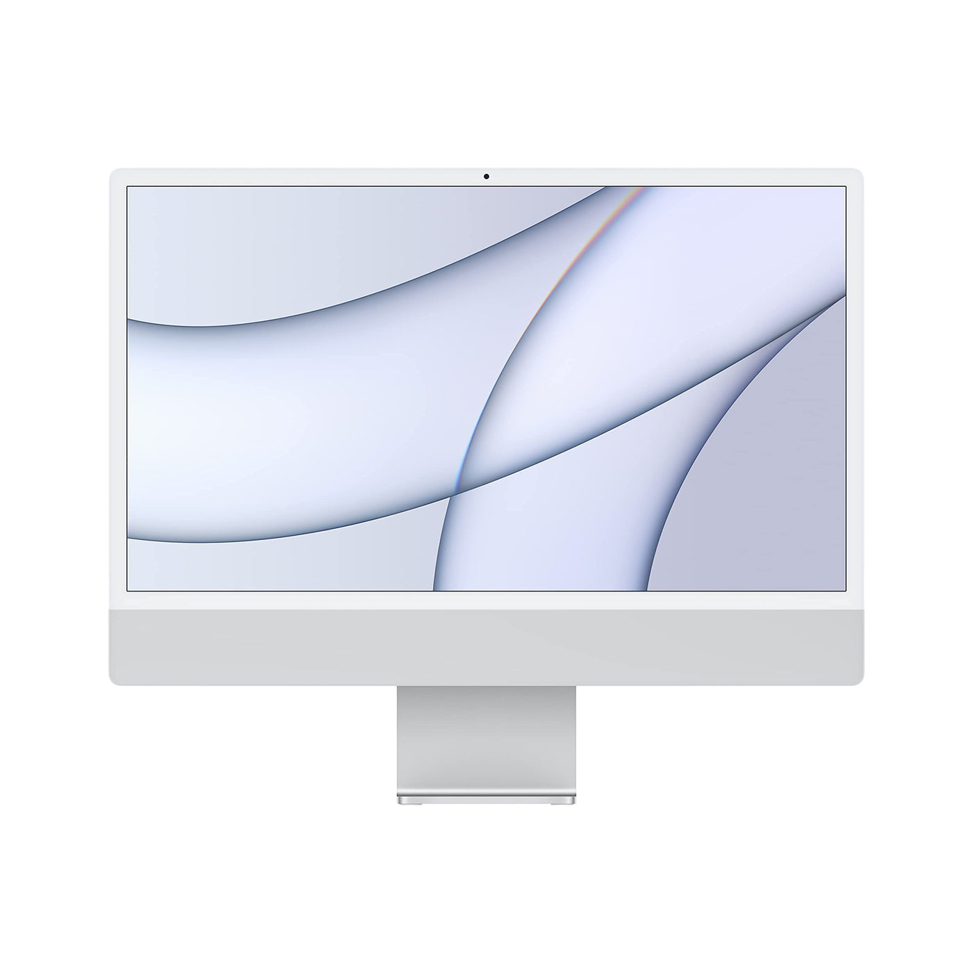 2021 Apple iMac mit Apple M1 Chip (24-zoll, 8GB RAM, 256GB SSD Kapazität) (QWERTY English) Silber (Generalüberholt)