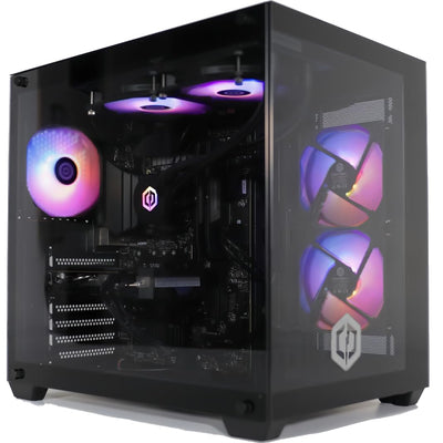 CYBERPOWERPC Luxe Gaming PC - Intel Core i7-12700KF, Nvidia RTX 4070 12GB, 32GB RAM, 1TB NVMe SSD, 650W PSU, Wasserkühlung, Windows 11, Ark RGB