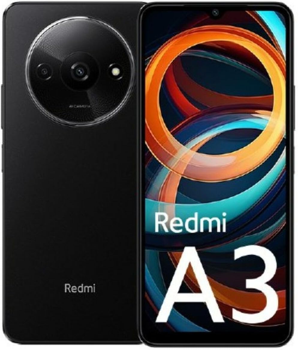 Xiaomi Redmi A3 Smartphone, 17,9 cm (6,71 Zoll), Mediatek Helio G36, 3 GB RAM, 64 GB, Schwarz