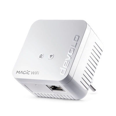 devolo Magic 1 WiFi mini: Ergänzungsadapter für zuverlässiges WLAN einfach via Stromleitung durch Wände und Decken, Mesh, G.hn-Technologie, Gäste-WLAN, Schweizer Stecker