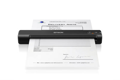 Epson Workforce ES-50, tragbarer A4 Dokumentenscanner mit hoher Scangeschwindigkeit, Scanner für hochauflösende Dokumente, ideal für kleine Büros und Home Offices, schwarz